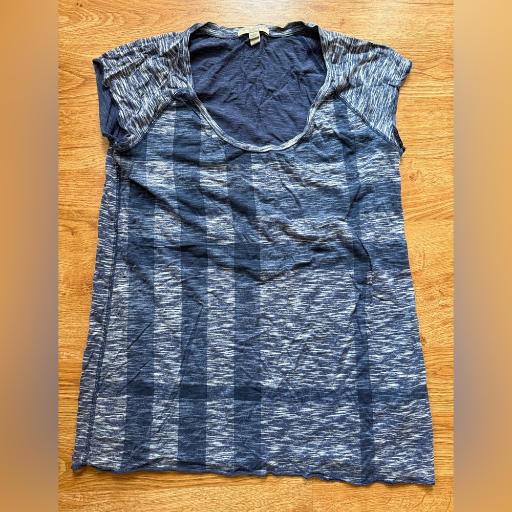 Burberry Blue Heather Short Sleeve Top
